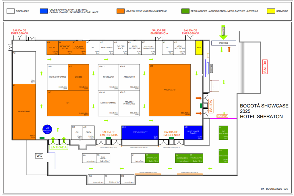 План выставки GAT Expo Bogotá