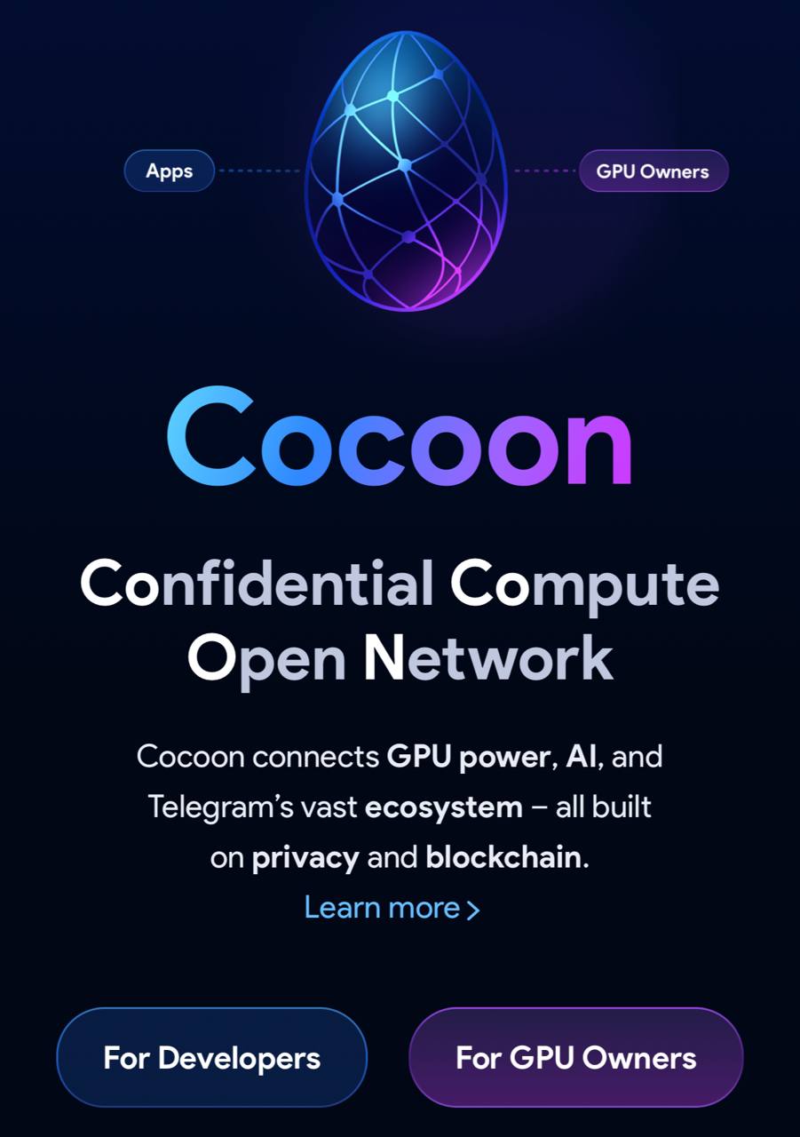 Павел Дуров запустил Cocoon – децентрализованную сеть для ИИ вычислений