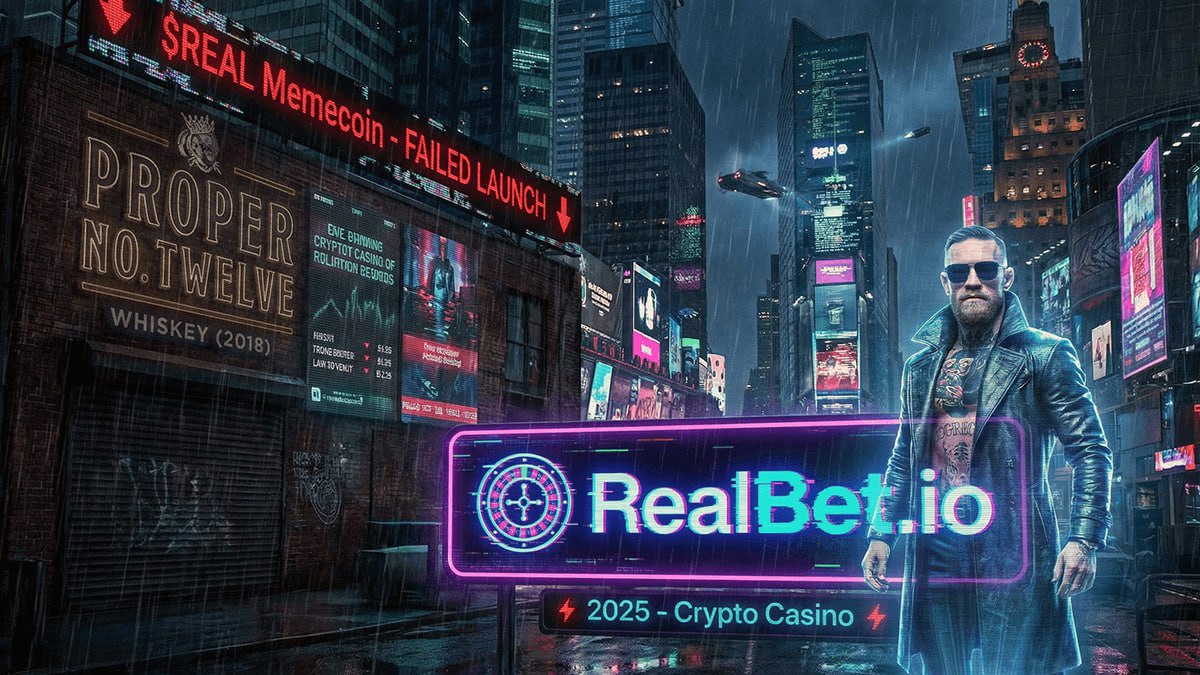 🥊 Conor McGregor запустил свой iGaming-проект — RealBet(.)io 🎰Крутой продукт или яркая…