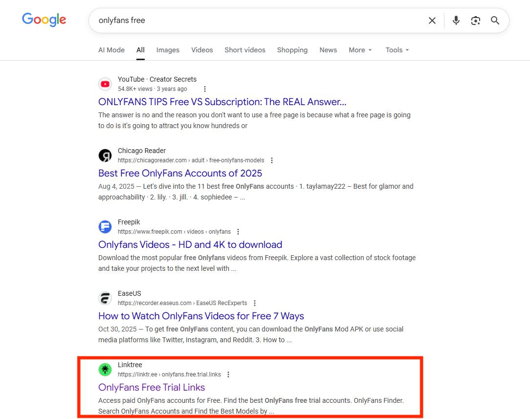 Может ли одна страничка в Linktree принести много целевого трафика на OnlyFans?