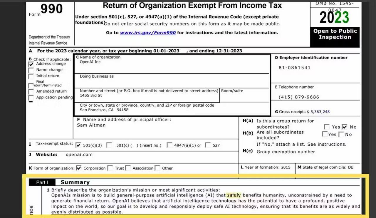 OpenAI тихо обновила формулировку своей миссии, убрав из нее слова про безопасность…