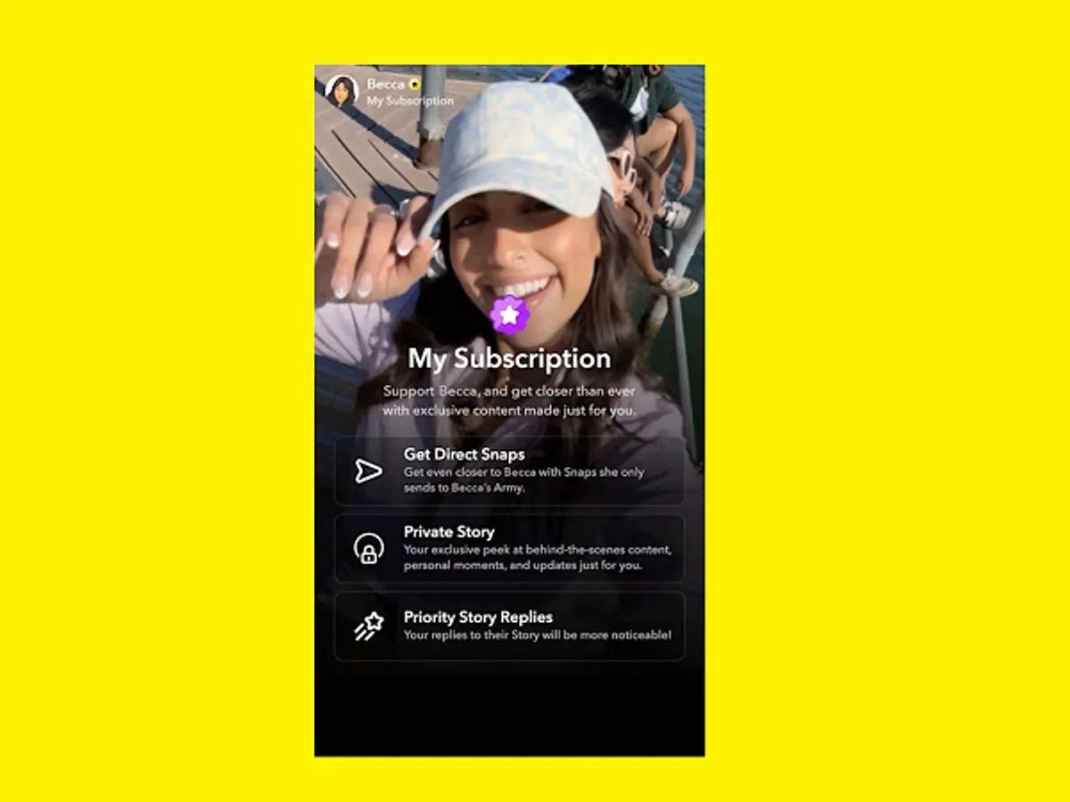 Snapchat добавляет свой мини-онлифанс