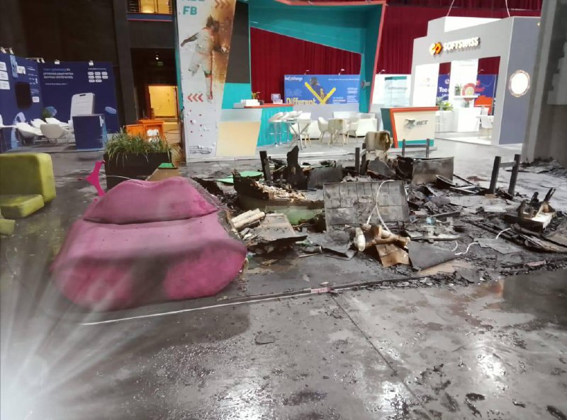 На конференции SiGMA Africa сегодня ночью сгорел стенд Choice Gaming