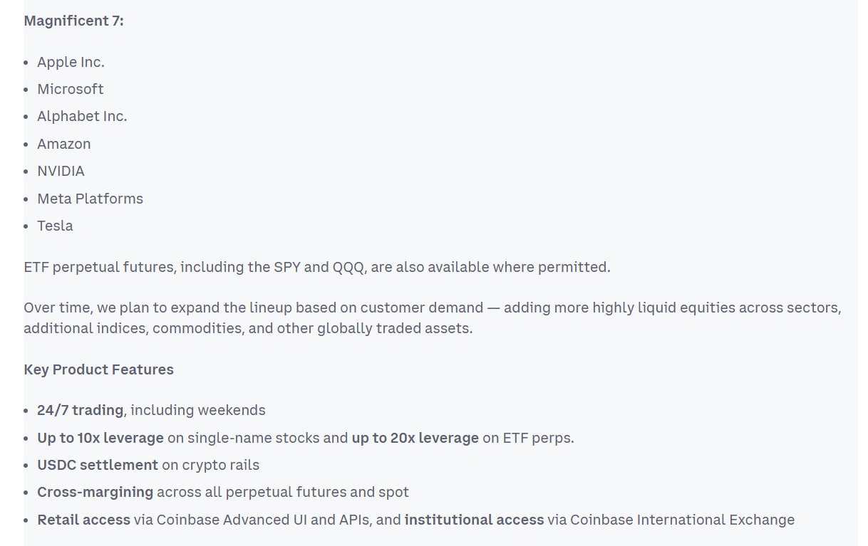 Coinbase запустила бессрочные фьючерсы на акции для трейдеров за пределами США. Они…