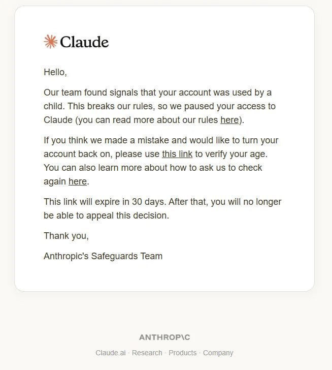 🔥Claude ввёл регистрацию по паспорту Проверку могут провести в любой момент, если…