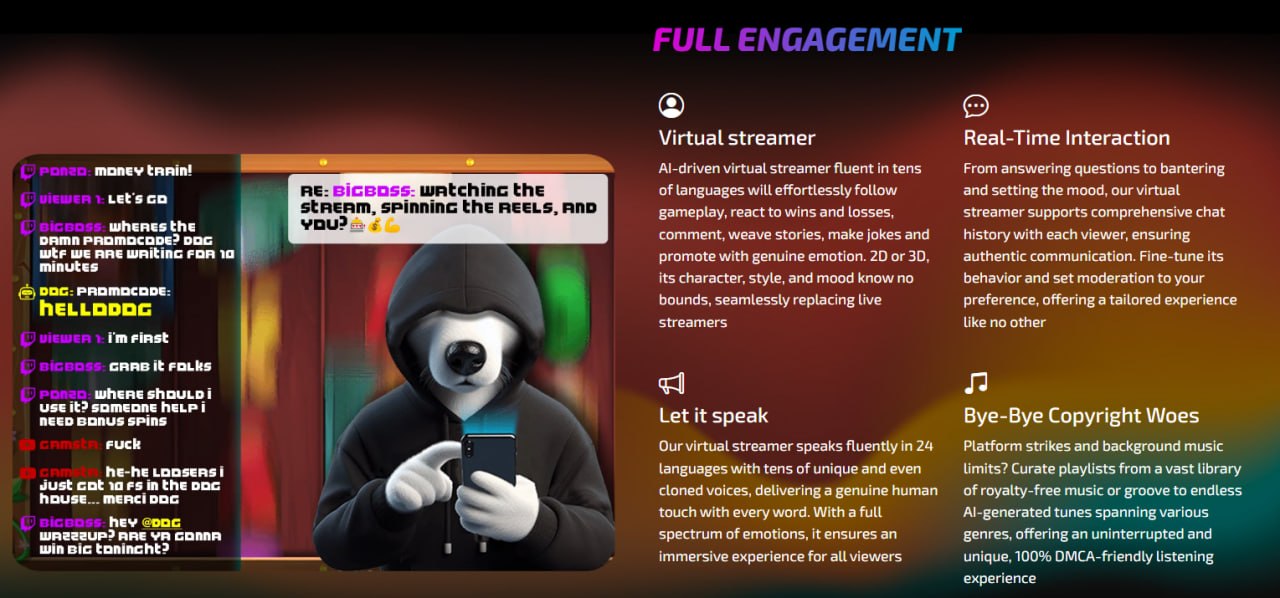 Начали появляться сервисы, предлагающие услуги AI-стримеров, ведущих iGaming-стримы.Виртуальный стример с искусственным интеллектом,…