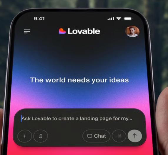 📱 Приложение Lovable стало доступно в магазинах Apple и Google. Lovable позволяет…
