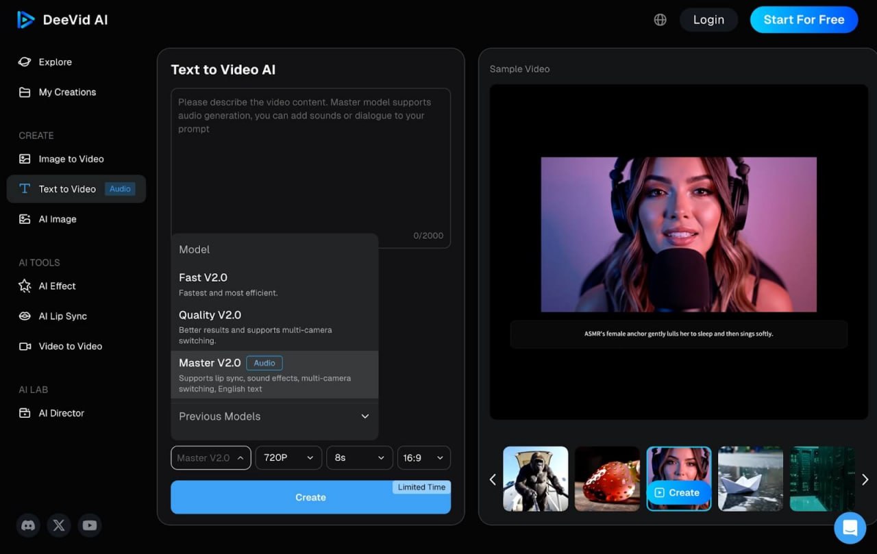 👀 Deevid — видео без съёмок и командыDeevid — сервис, который генерирует…