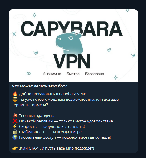 Бот CapybaraVPN