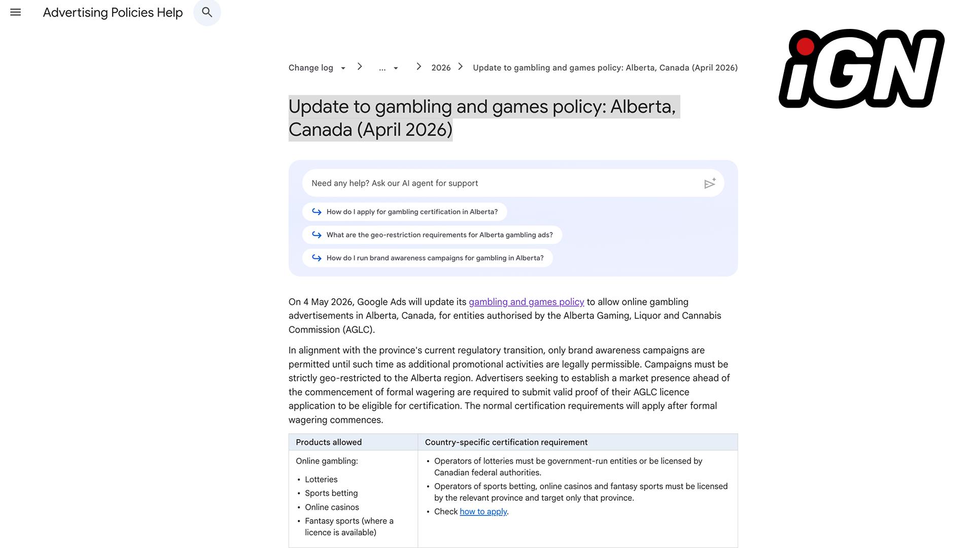 📱🇨🇦 В Канаде (провинция Альберта) рекламный сервис Google Ads 4 мая обновил…