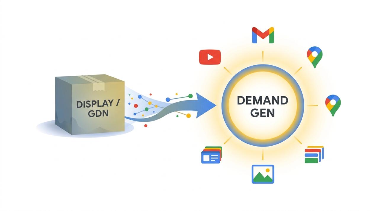 Display переезжает в Demand Gen. Google официально подтвердил: классические Display-кампании (GDN) перестают…