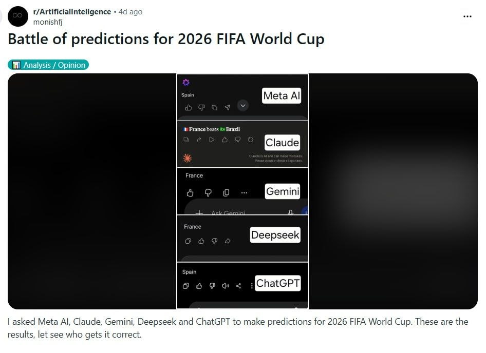 AI-предикторы — новый тренд под FIFA 2026?Про ботов-предсказателей исхода матчей мы уже…