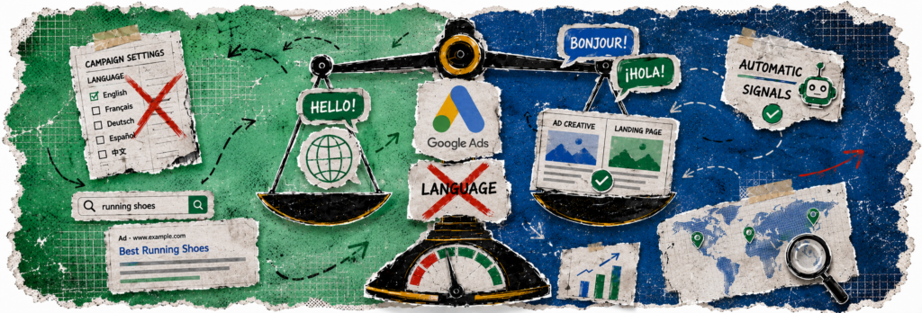Google Ads уберет настройку языка из поисковых кампаний в сентябре