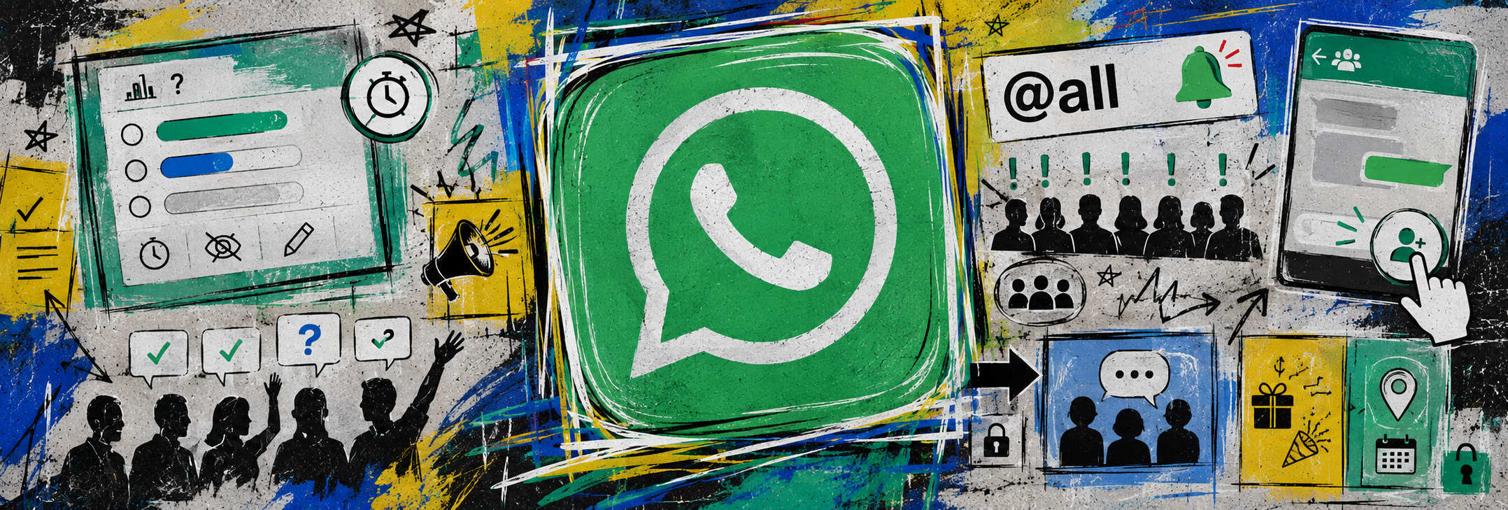 WhatsApp обновил функциональность групповых чатов: опросы, оповещения и сайд-чаты