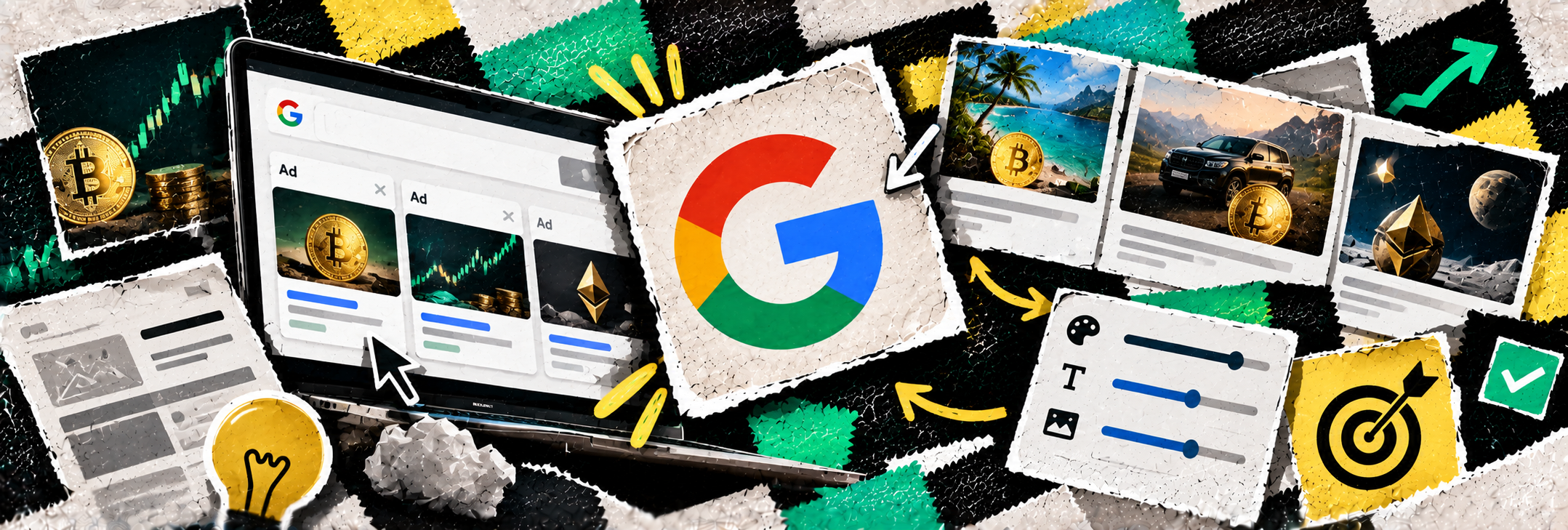 Креативы под крипту в Google: как найти баланс — рабочие подходы и уникализация