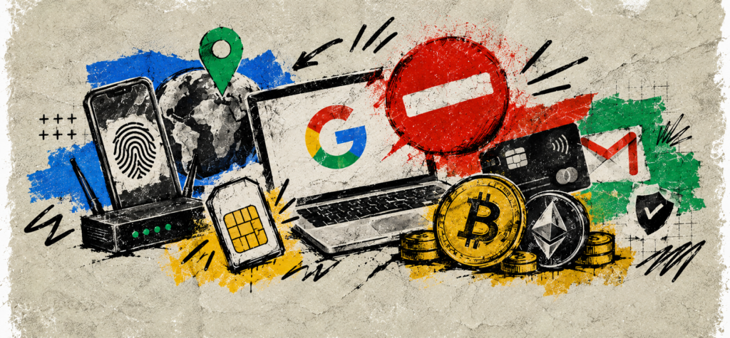 Прогрел Google-акк под крипту, а он все равно улетел в бан: что не так с сетапом