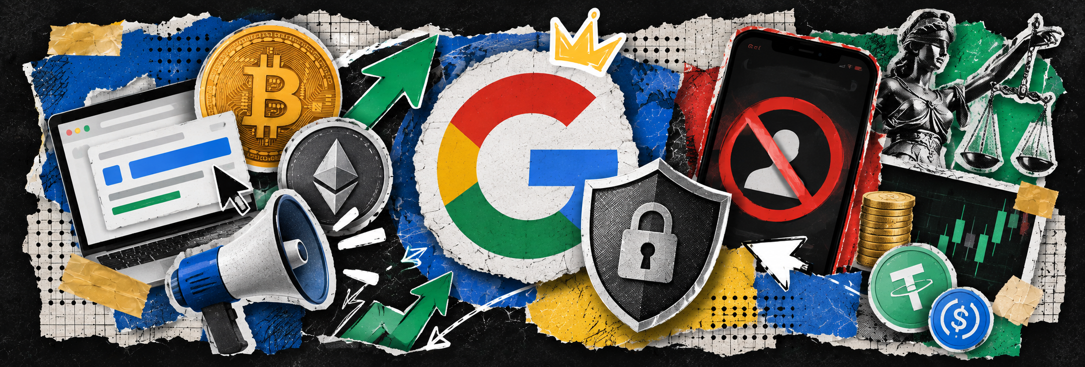 Арбитраж крипты в Google. Как не улететь в бан? Вся система залива на одной странице