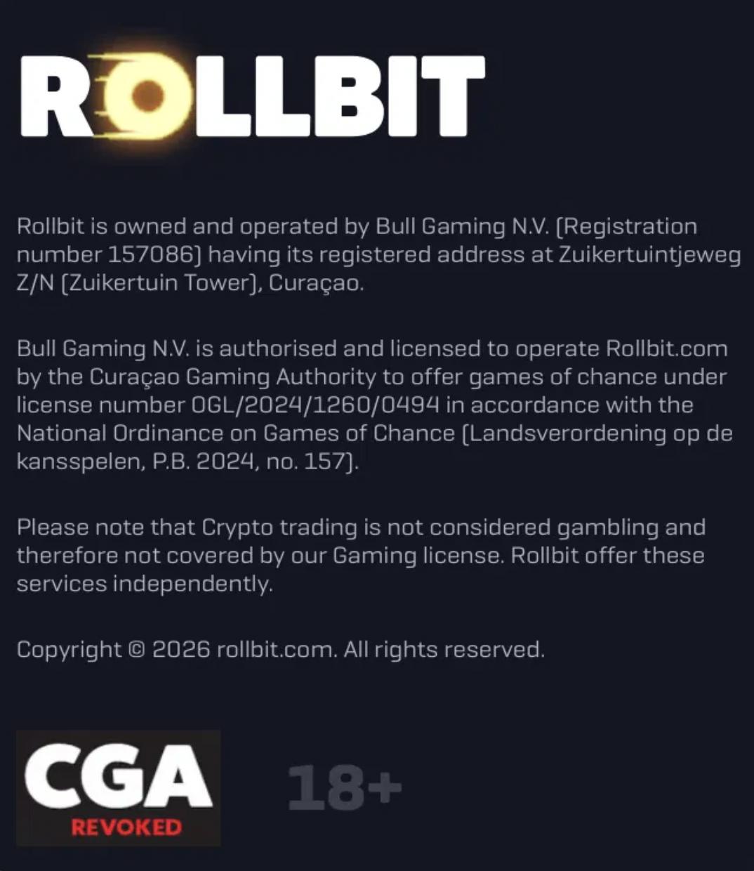 Оператор Rollbit. com уже четвёртый месяц продолжает работать без активной лицензии