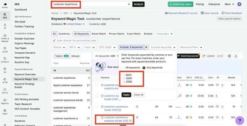 🔥 Небольшой SEO-трюк, который поможет найти новые ключи 1. Берём основные темы…
