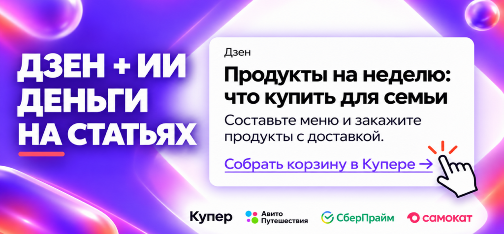 Как создать канал в Дзене с ИИ и заработать 1 млн ₽ на партнёрках