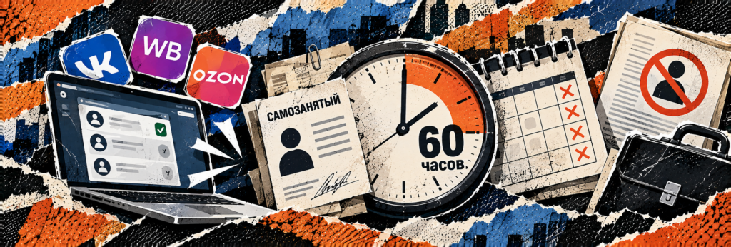 Самозанятым ограничили работу с одним заказчиком: как действует лимит 60 часов на платформах