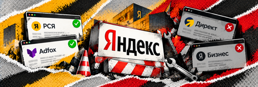 «Яндекс» вернул кабинеты РСЯ и Adfox, но кабинеты «Директа» и «Бизнеса» все еще недоступны: что происходит с рекламными кампаниями