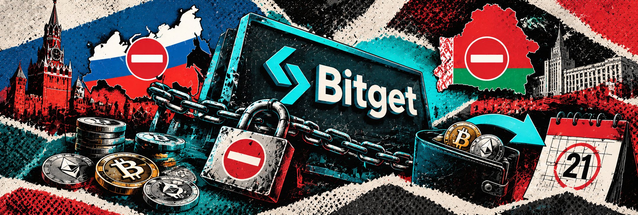Bitget запретила пользоваться биржей жителям России и Белоруссии: позиции закроют 21 октября, активы нужно вывести до этого срока