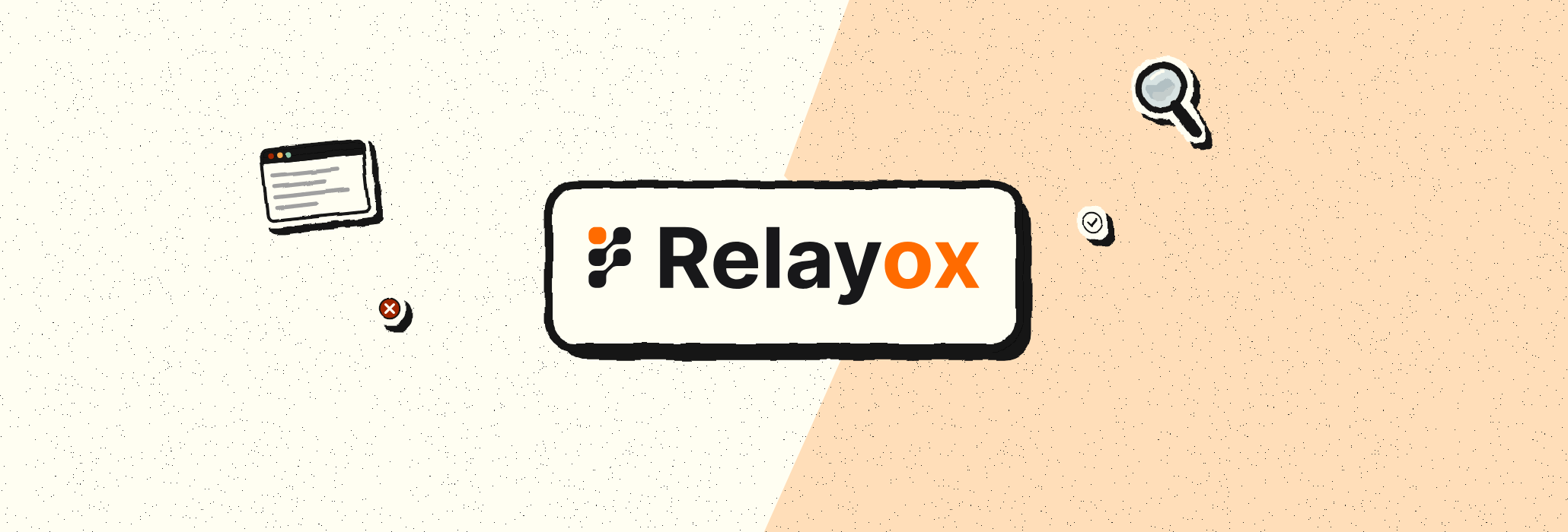Обзор Relayox: логотип сервиса на светлой карточке